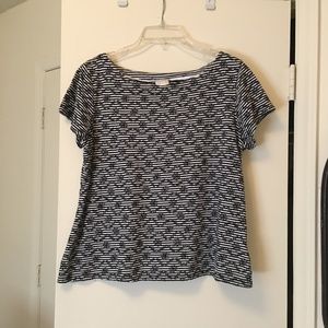 Black and White Anthropologie Top